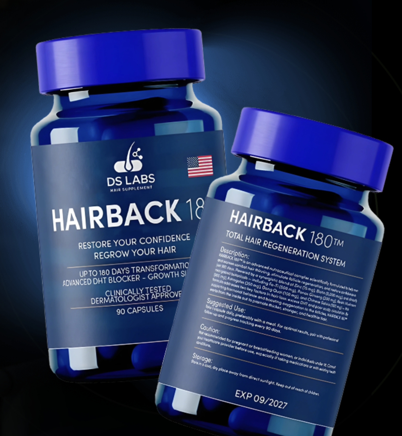 HAIRBACK 180 bottles